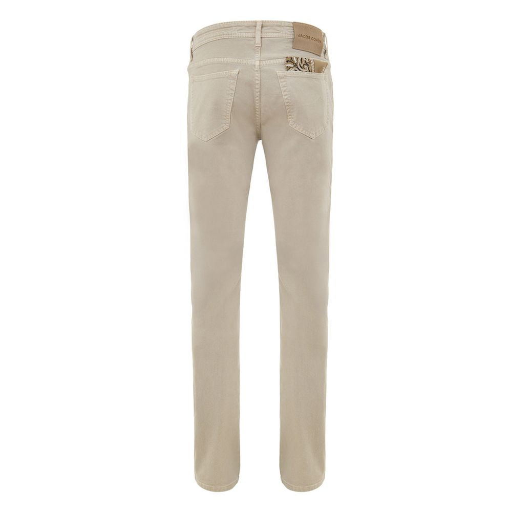 Jacob Cohen Beige Katoenen Jeans Denim