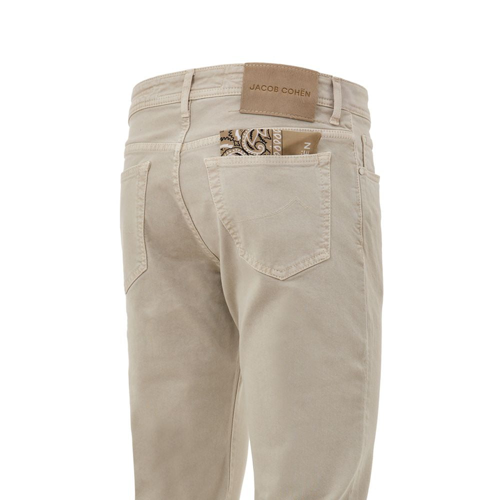 Jacob Cohen Beige Katoenen Jeans Denim