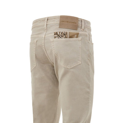 Jacob Cohen Beige Katoenen Jeans Denim