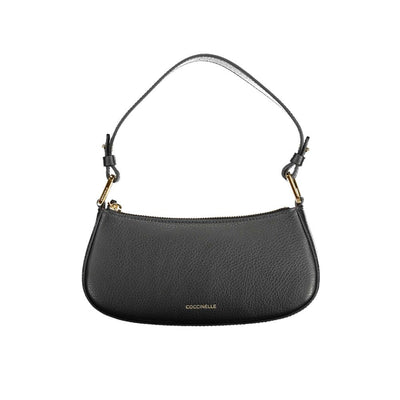 Sac à main en cuir noir Coccinelle
