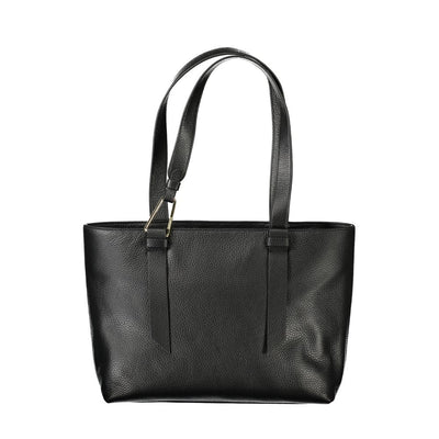 Sac à main en cuir noir Coccinelle