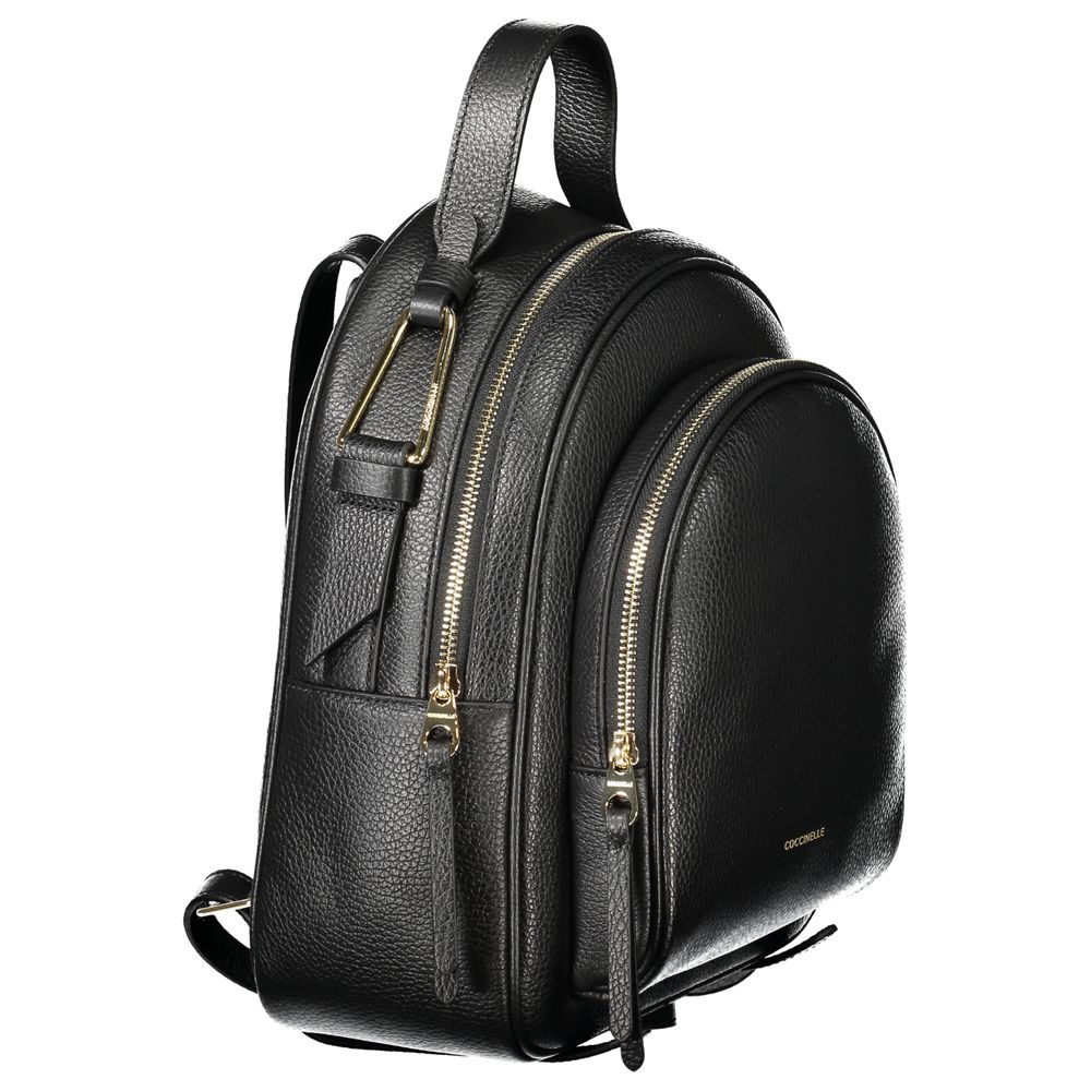 Sac à dos en cuir noir Coccinelle