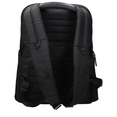 Sacs à dos en nylon noir Piquadro