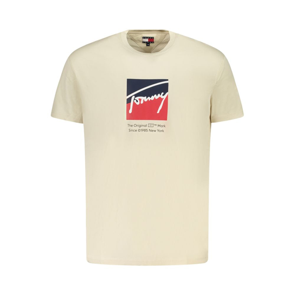 T-shirt homme en coton beige Tommy Hilfiger