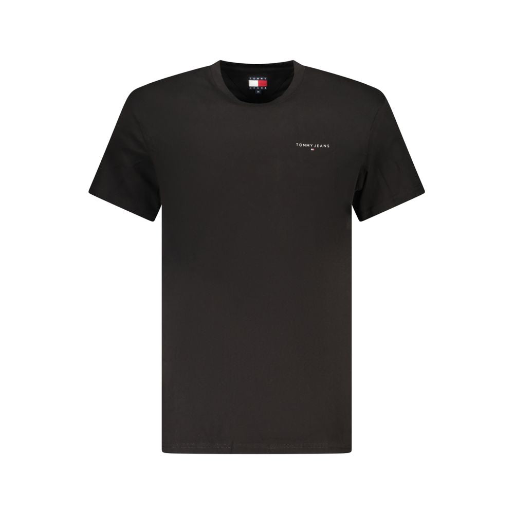 T-shirt noir en coton Tommy Hilfiger pour homme