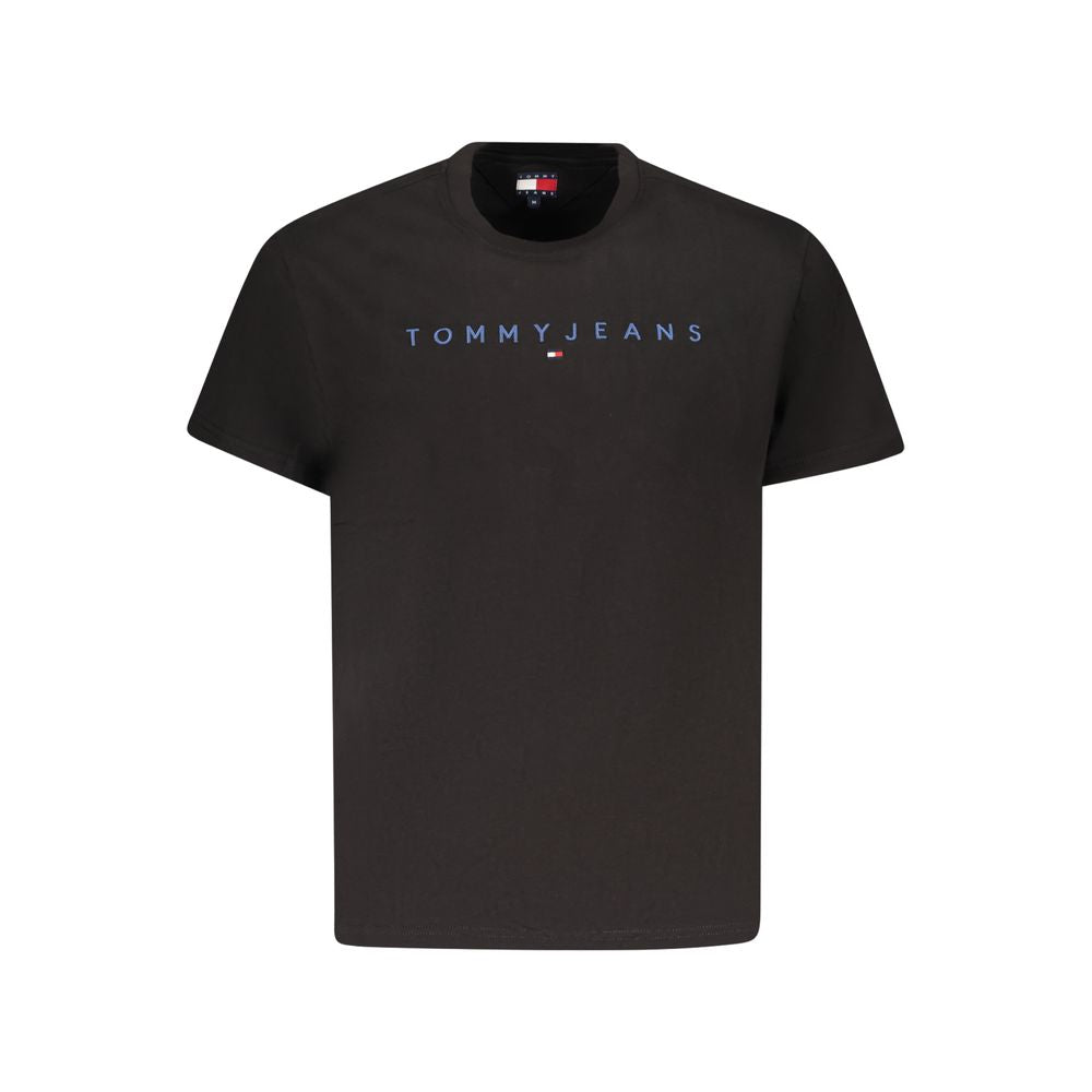 T-shirt noir en coton Tommy Hilfiger pour homme