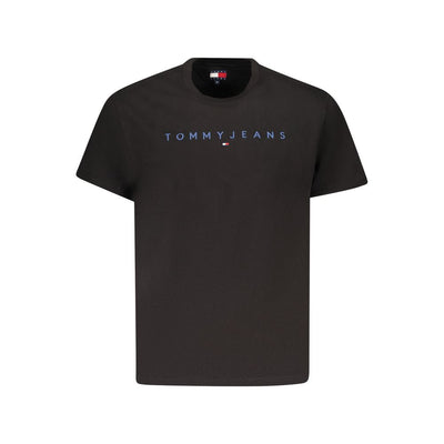 T-shirt noir en coton Tommy Hilfiger pour homme