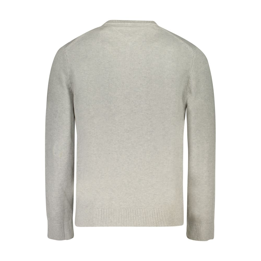 Pull Tommy Hilfiger en coton gris pour homme