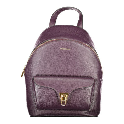Sac à dos Coccinelle en cuir violet pour femme