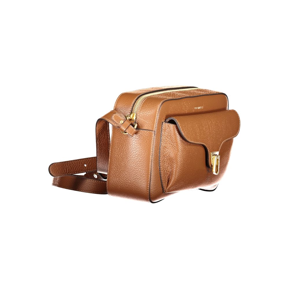 Sac à main Coccinelle en cuir marron pour femme