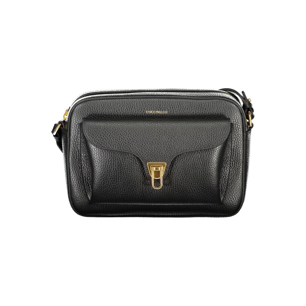 Sac à main Coccinelle en cuir noir pour femme