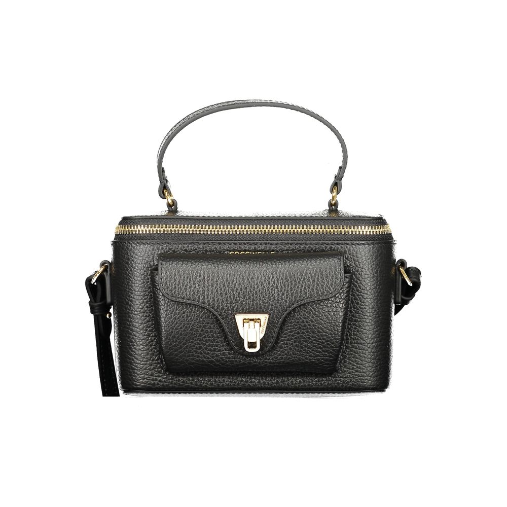 Sac à main Coccinelle en cuir noir pour femme