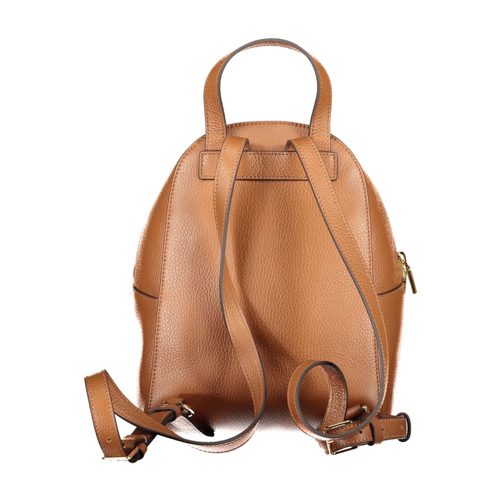 Sac à dos Coccinelle en cuir marron pour femme