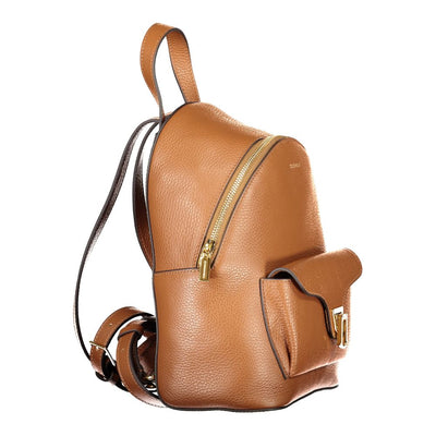 Sac à dos Coccinelle en cuir marron pour femme