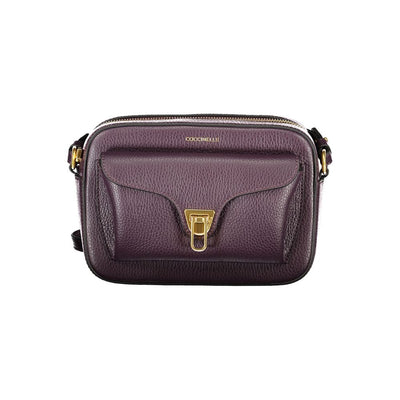 Sac à main Coccinelle en cuir violet pour femme