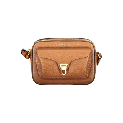 Sac à main Coccinelle en cuir marron pour femme