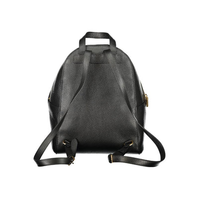 Sac à dos Coccinelle en cuir noir pour femme