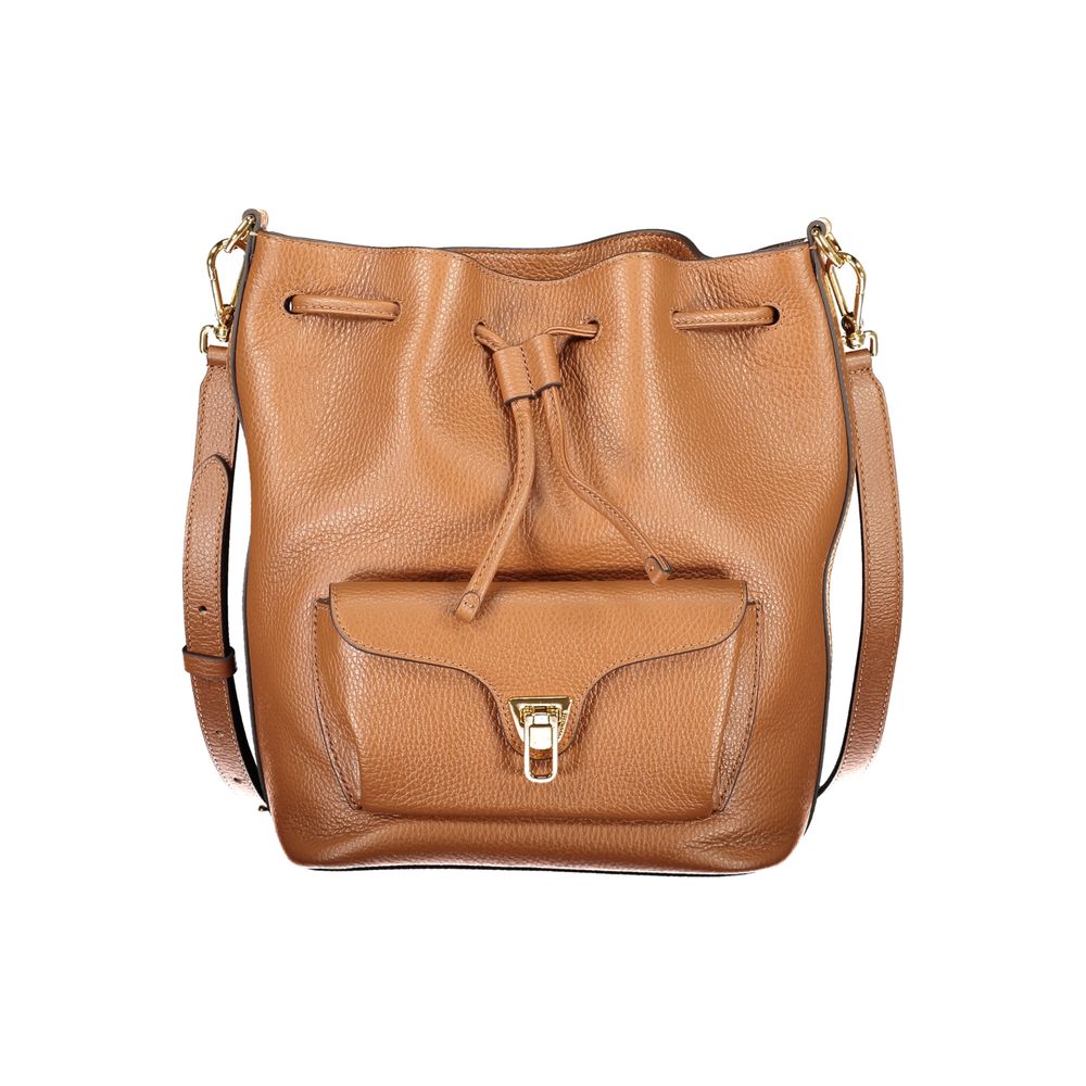 Sac à main Coccinelle en cuir marron pour femme