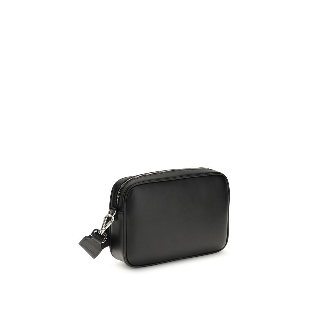Fendi FF schoudertas van leer en canvas