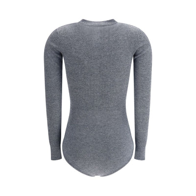 Self-Portrait Long-sleeved wool Bodysuit