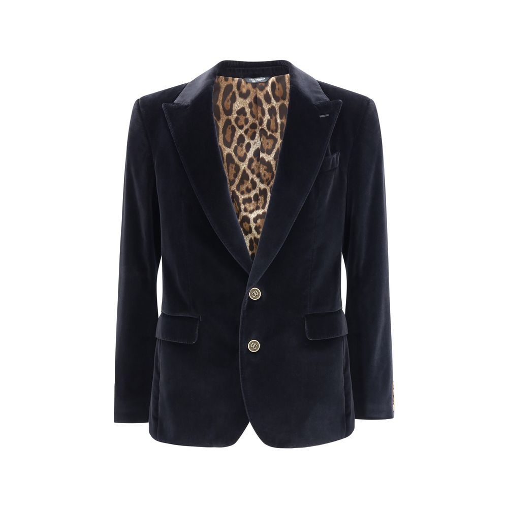 Blazer Sicile en velours Dolce &amp; Gabbana