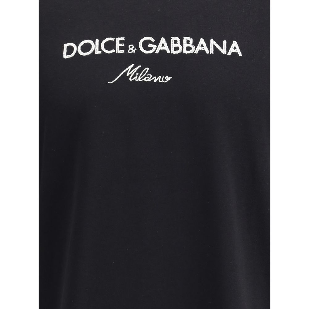 T-shirt à double col Dolce &amp; Gabbana