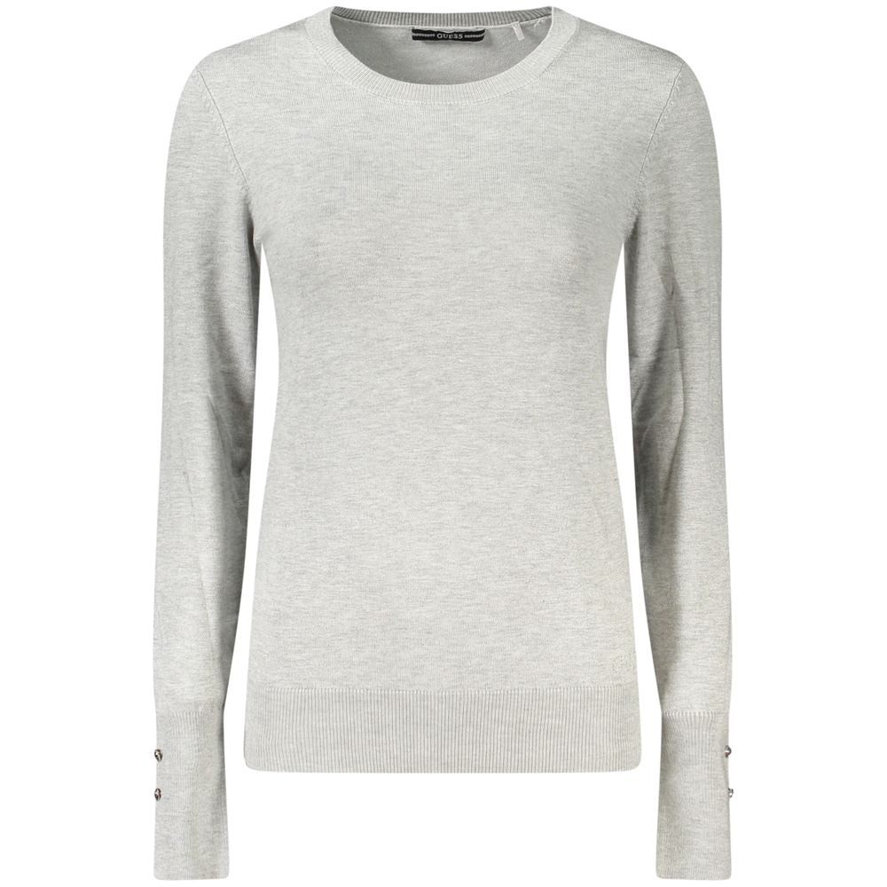 Pull Guess Jeans en viscose grise pour femme