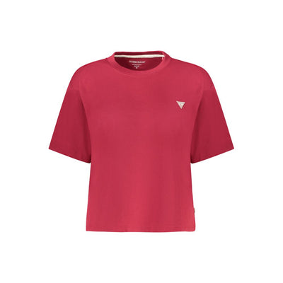 Guess Jeans Red Cotton Women T-Shirt