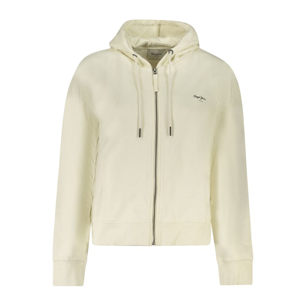 Pull Pepe Jeans en coton blanc pour femme