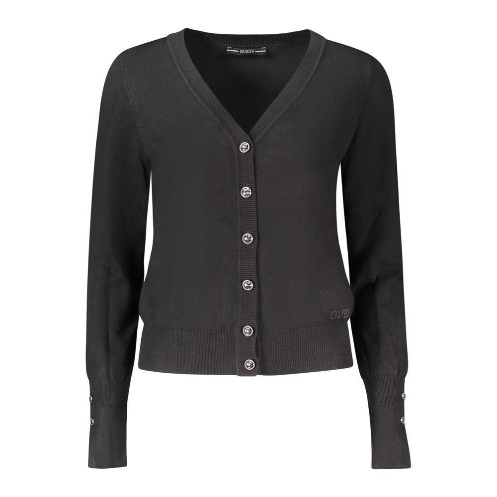 Cardigan Guess Jeans en viscose noire pour femme