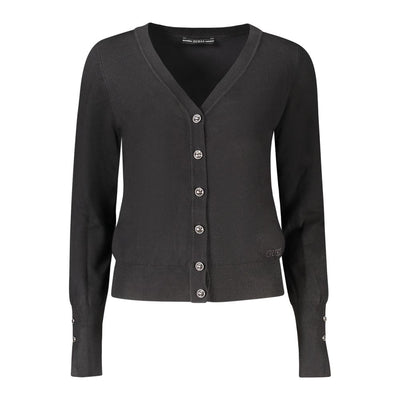 Cardigan Guess Jeans en viscose noire pour femme