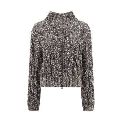 Cardigan tressé Brunello Cucinelli