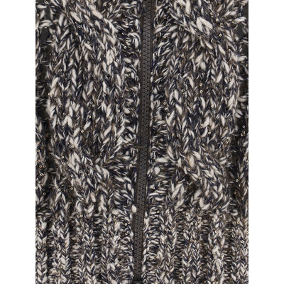 Cardigan tressé Brunello Cucinelli