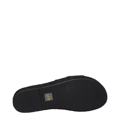 Versace Zwarte Leren Pantoffels Sandalen