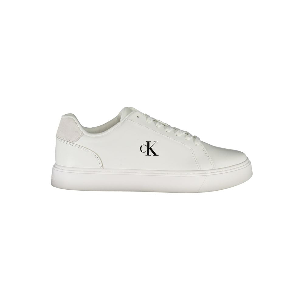 Calvin Klein Witte Leren Heren Sneaker