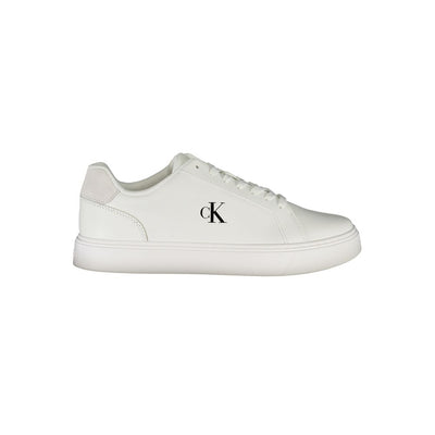 Calvin Klein Witte Leren Heren Sneaker