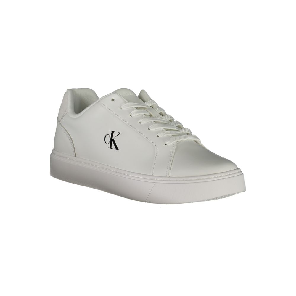 Calvin Klein Witte Leren Heren Sneaker
