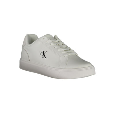 Calvin Klein Witte Leren Heren Sneaker
