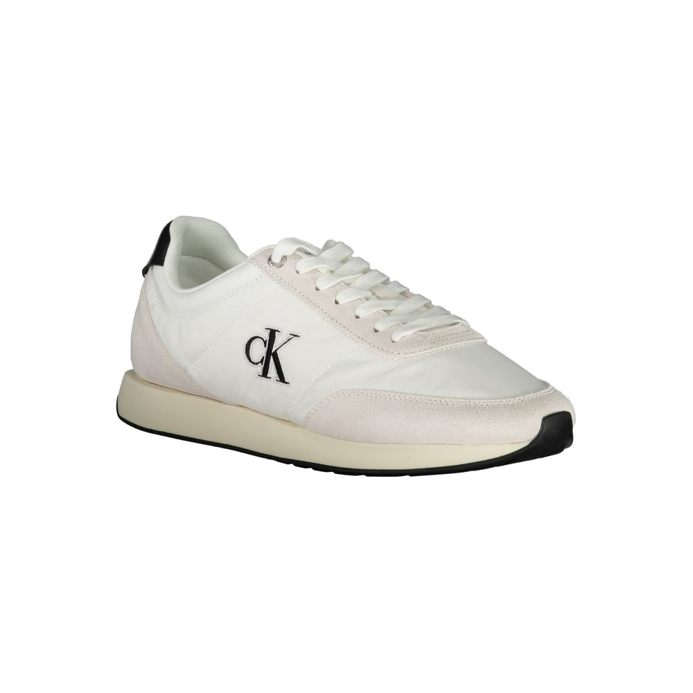 Calvin Klein Witte Polyester Heren Sneaker