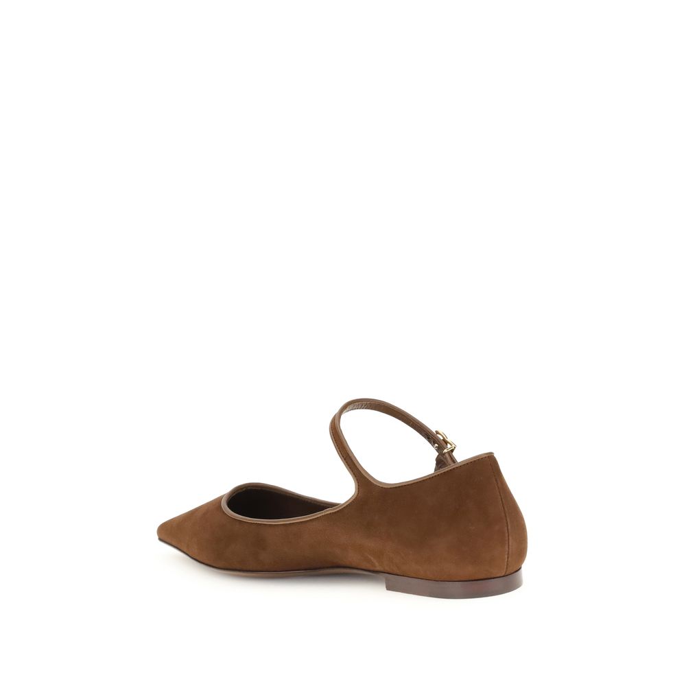 Ballerines Dolce &amp; Gabbana en daim et cuir nappa