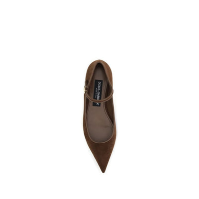 Ballerines Dolce &amp; Gabbana en daim et cuir nappa