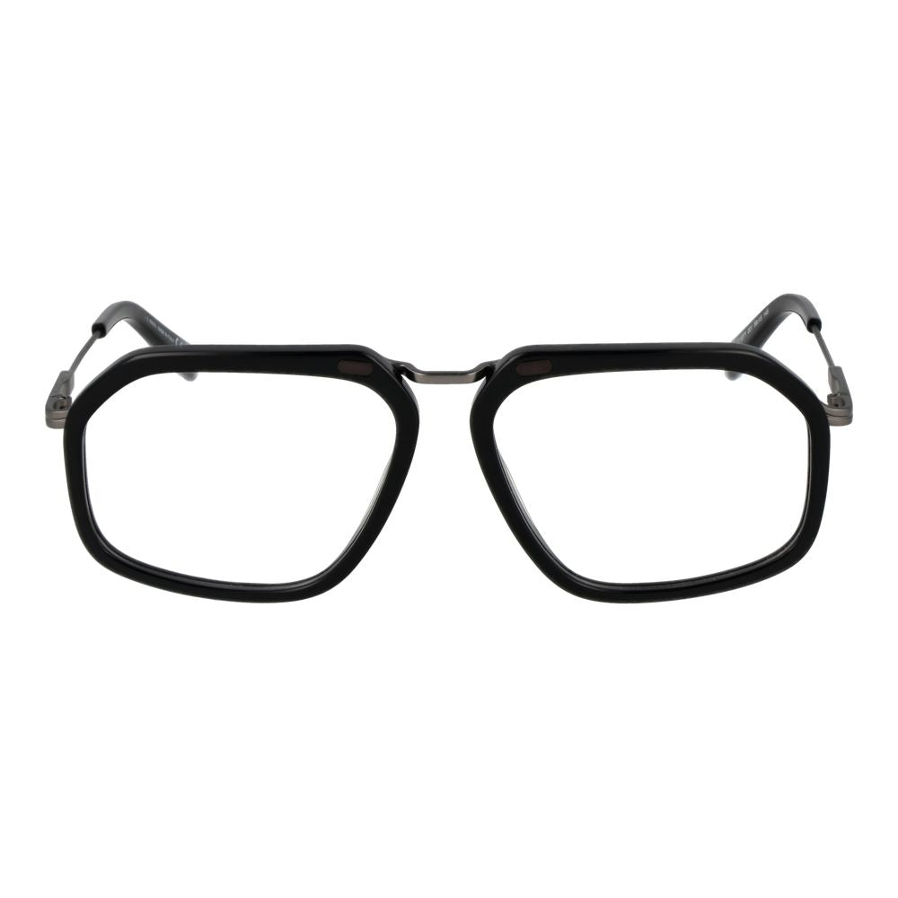 Montures de lunettes noires Ermenegildo Zegna pour homme