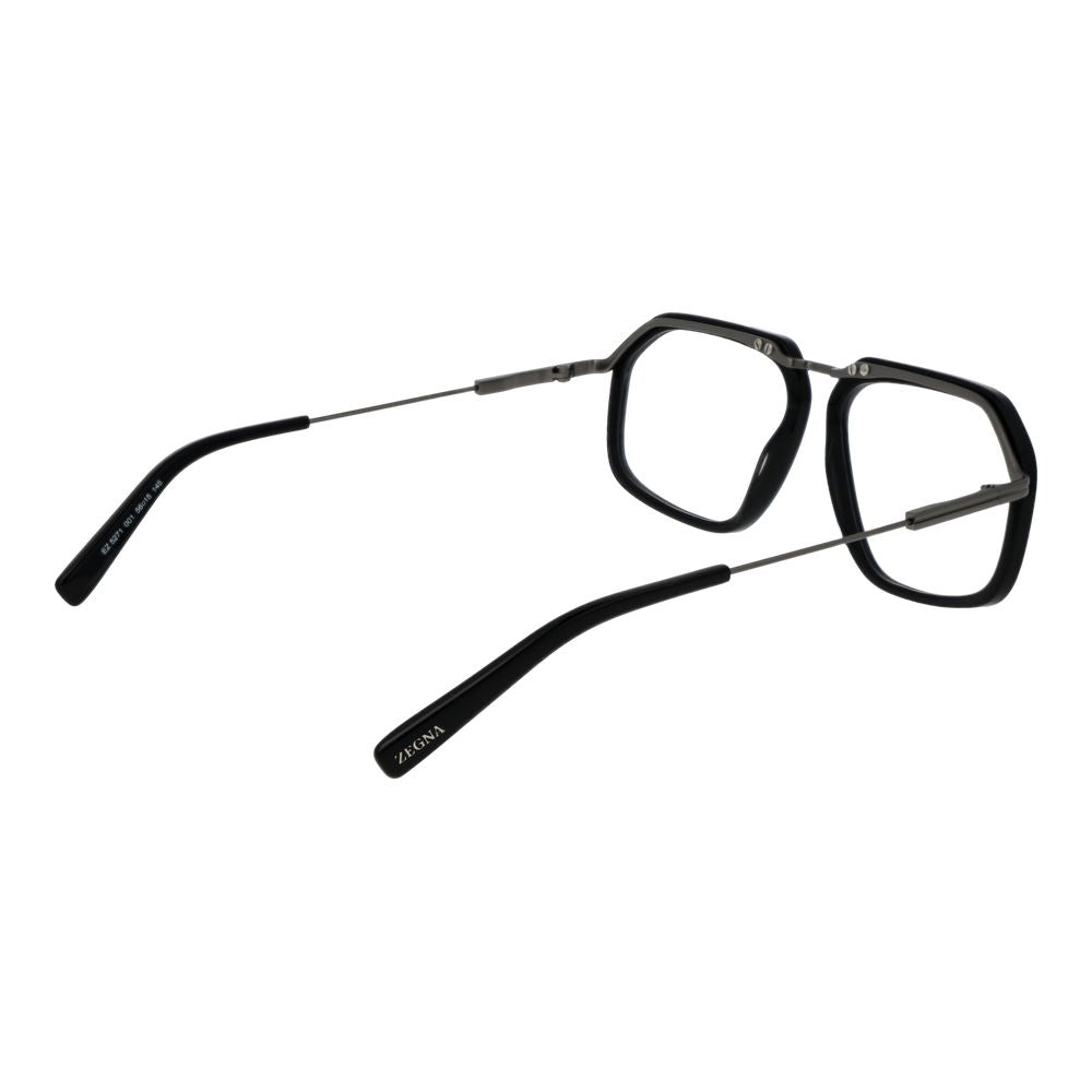 Montures de lunettes noires Ermenegildo Zegna pour homme