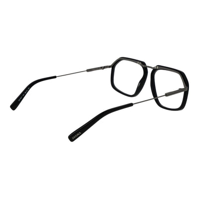 Montures de lunettes noires Ermenegildo Zegna pour homme