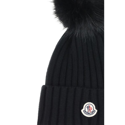 Bonnet à pompon en laine Moncler