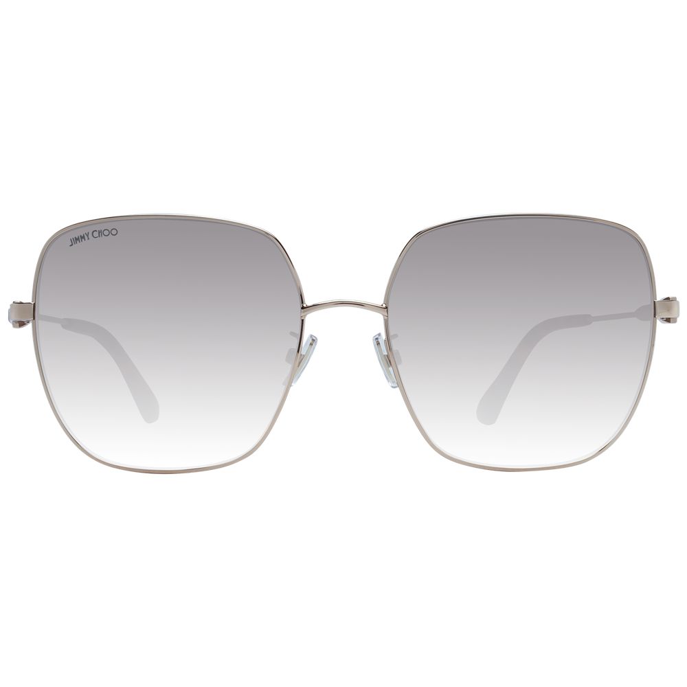 Lunettes de soleil Jimmy Choo dorées pour femmes