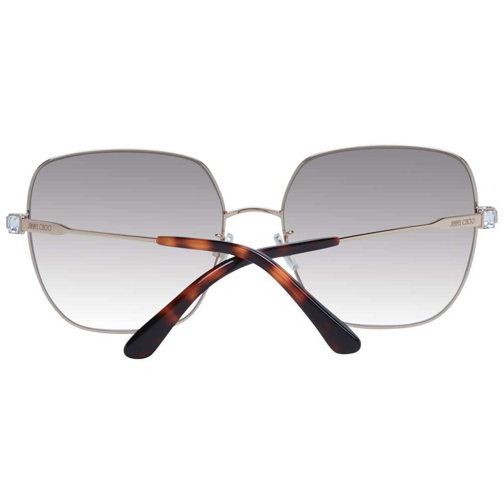 Lunettes de soleil Jimmy Choo dorées pour femmes