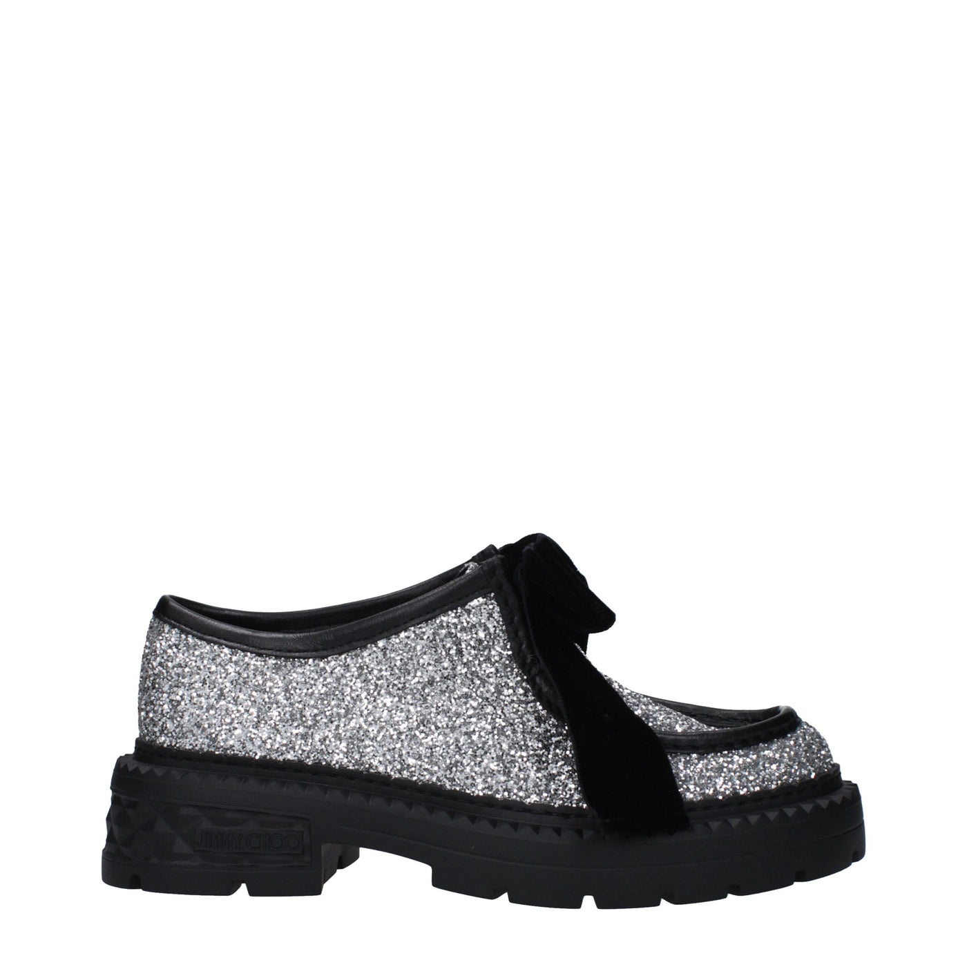 Jimmy Choo Grijze Plastic Slip-On Loafers