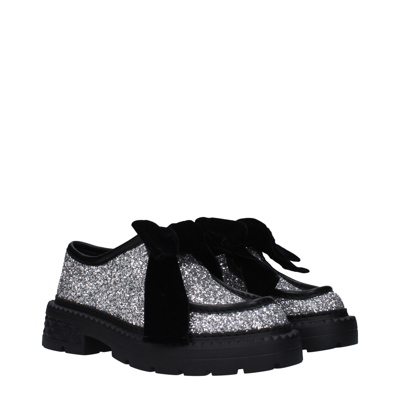 Jimmy Choo Grijze Plastic Slip-On Loafers