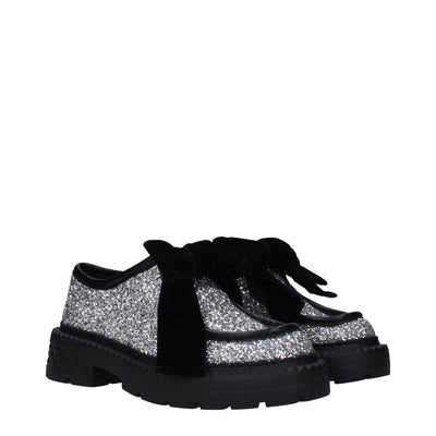 Jimmy Choo Grijze Plastic Slip-On Loafers